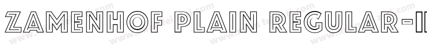 Zamenhof Plain Regular字体转换